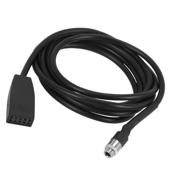 Negru de înaltă Calitate pe 10 Pin 3.5 mm Jack priza Auto USB AUX IN Cablu Adaptor Pentru BMW E39 E53 BM54 X5 E46