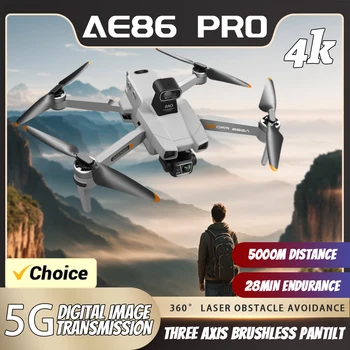 Noi AE86 Max Drone Profesionale 360° de Evitare a obstacolelor cu Dublă Camera HD 5G Motor fără Perii Pliabil Quadcopter Cadouri Jucarii