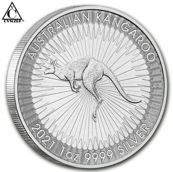 Non Magnetice 2021 2016 Australia Cangur 1OZ 999 Fin Placat cu Argint Monede Elisabeta a II-a Comemorative, Monede de Colectie Cadouri