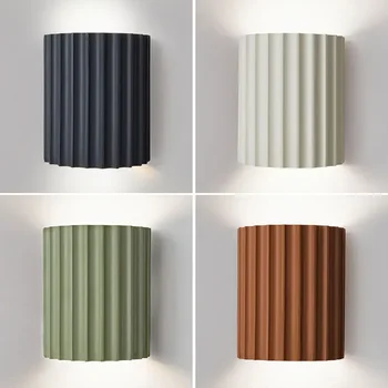 Nordic Moderne, Creative, Dormitor LED Lampă de Perete Lampă de Noptieră Macaron Ins Stil Rășină Living Coridor de Fundal Lampă de Perete