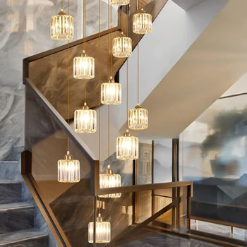 Nordic home decor sala de mese Pandantiv lampa iluminare interioară lampă de cristal agățat candelabru lumina lămpi pentru camera de zi