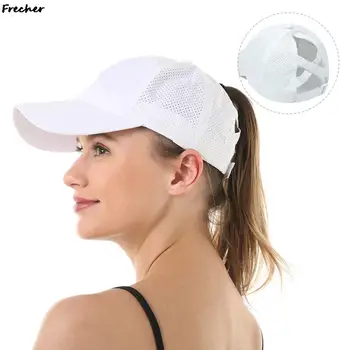 Ochiurilor De Plasă Respirabil De Tenis Capac Iute Uscat Parul Lung Capace Femei De Sport În Aer Liber Pălării De Bumbac Confortabil Casquette De Agrement Golf Hat