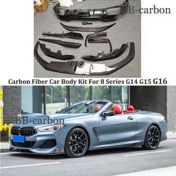 Pentru BMW Seria 8 G14 G15 G16 840i 850i Fibra de Carbon Splitter Frontal Grătar de Aerisire Bara Spate Difuzor praguri Auto Body Kit