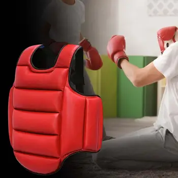 Piept Mare De Box Karate Garda Cerere De Box, Taekwondo Și Protector Confortabil Să Se Prevede Arte Roșu
