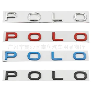 Potrivit pentru portbagaj modificat de 21 de modele Volkswagen POLO cu litere limba engleză și decorative 3D etichete în partea din spate