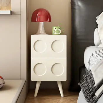 Retro Dormitor Dulap Mini Crema de Stil Dulap High-end de Depozitare de uz Casnic Noptiere
