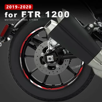 Roata Autocolant Impermeabil pentru Indian FTR 1200 Accesorii pentru Motociclete Sport de Carbon 2021 2022 2023 Motocicleta Rim Decal Bandă