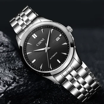 Rochie de lux Watch Mens Ceasuri Automate 40mm Clasic de Afaceri Mecanice Ceasuri de mână Sticlă de Safir rezistent la apa Ceasuri CIRNI