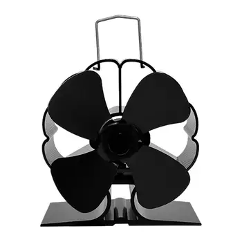 Semineu Ventilator De Căldură Alimentat Circulă Aer Cald Semineu Fan Eco Friendly Tăcut Eficient Aluminiu Ventilator Pentru Semineu