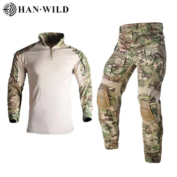 Tactic Uniformă Militară Bărbați Airsoft Haine Formare Costum De Camuflaj Vanatoare Tricouri Pantaloni Paintball Seturi Multicam Gâfâi Camping