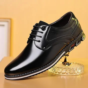 Toamna Business Casual Pantofi pentru Bărbați Trend Clasic din Piele Pantofi Outdoor pentru Bărbați Adidași de Cusut Respirabil Barbati Pantofi Rochie
