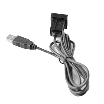 USB Cu Capac de Praf Flush Mount Port USB pe Panoul Cablu Adaptor pentru Masina Dash două Porturi USB pentru conectare Ușoară