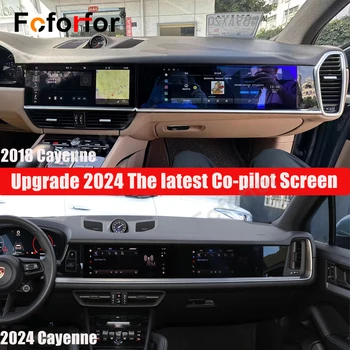 Upgrade-2024 Co-Pilot de Divertisment Ecran Pentru Porsche Cayenne 2017-2023 Android Auto AUTO Navigație GPS Multimedia Player