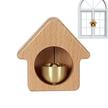 Usi Din Lemn Chime Casa Formă Decorative, Magneți De Frigider Door Chime Pentru Afaceri Negustori Usa Pentru Deschiderea Ușii Decorative