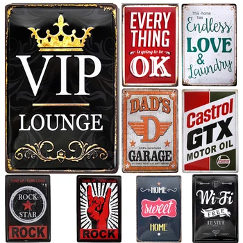 VIP Lounge Metal Semn Decor Vintage Placa de Tinichea Semn Placă de Perete Decor Pentru Bar Club Peștera Pictura Arta Poster Decor Gif