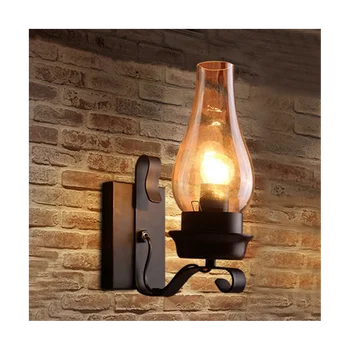 Vintage Retro Industrial Lumina de Perete, Rustic Fulie Interior Tranșee Lampa Accesoriu pentru Dormitor, Balcon, Coridor, Culoar Lumini