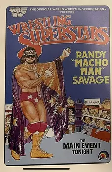 Vintage WWE World Heavyweight Champion Perete de Metal Semn Placa de Artă Decor de Perete Metal Metal Decor Placă de Metal