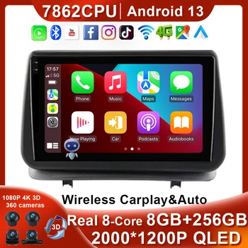 Wireless carplay și de Auto BT5.0 Pentru Renault Clio 3 Clio3 2005 - 2014 GPS DSP RDS Radio AUTO Multimedia Video Player Stereo WIFI 4G BT