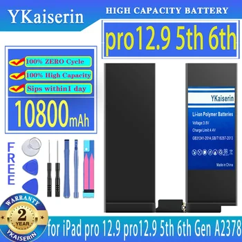 YKaiserin 10800mAh/16000mAh Acumulator de schimb Pentru ipad Pro 12.9 2 3 4 5 6 Gen A2378 A2461 A2379 A2462 2021 2022