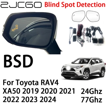 ZJCGO Masina BSD Radar de Avertizare Sistemul Blind Spot Detection Siguranța de Conducere de Alertă pentru Toyota RAV4 XA50 2019 2020 2021 2022 2023 2024
