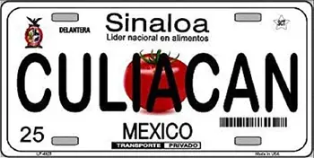 ZMKDLL Tablă de Metal Semn Agățat de Perete Decor Placa Semn de Înmatriculare Tag-ul, Sinaloa, Culiacan, Mexic Noutate Metal de Înmatriculare