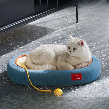 Zgarieturii de pisica Bord Cuib Rezistent la Uzura, Non-Chip de Slefuire Ghearelor de Pisica Ovale Cuib Anti-Laba de Pisică Canapea Protecție Jucărie