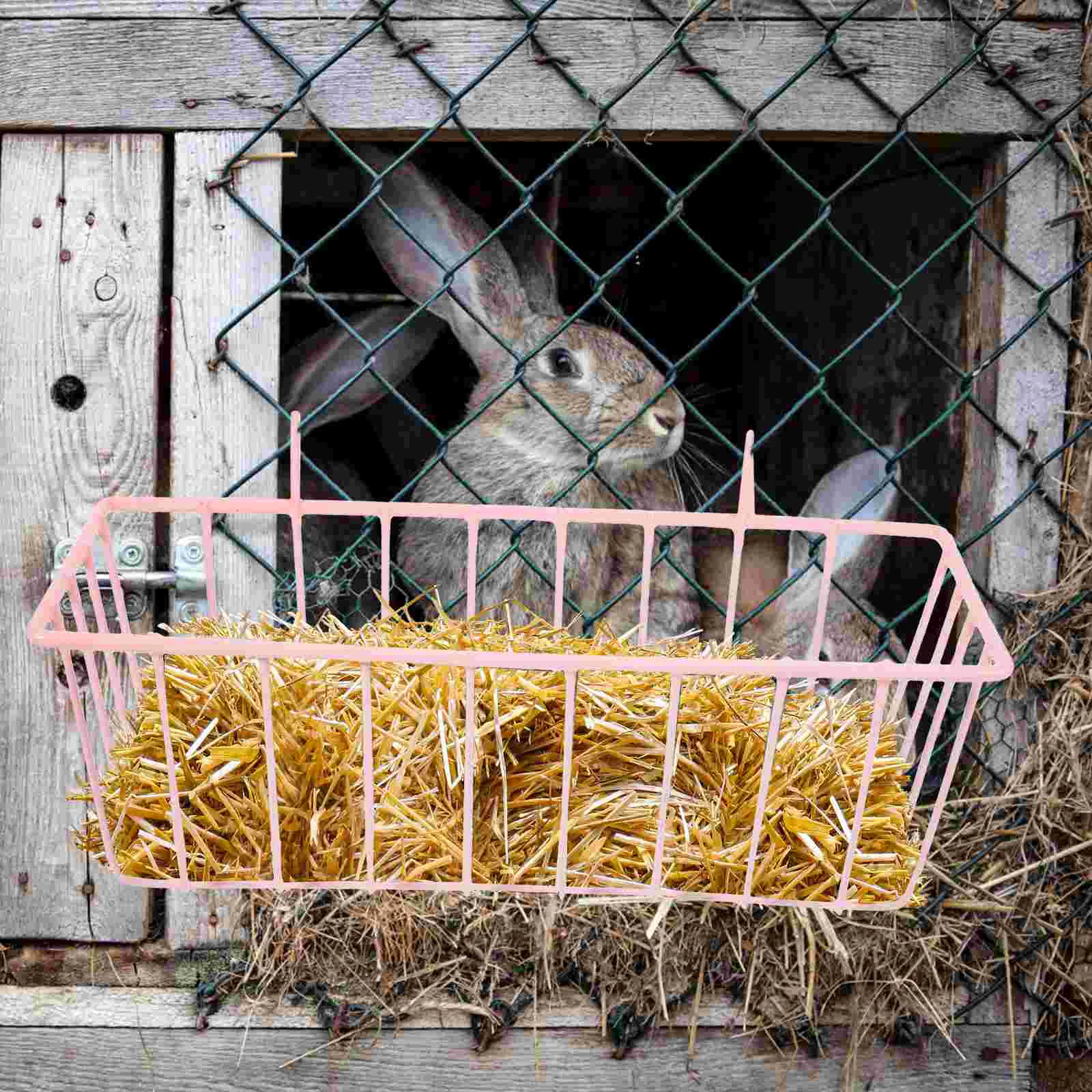 Iepure Fân Alimentator Agățat Fân Alimentator Convenabil Bunny Alimentator Iepure Accesoriu Bunny Fân Alimentator Cușcă De Iepure Fân Rack Imagine 2