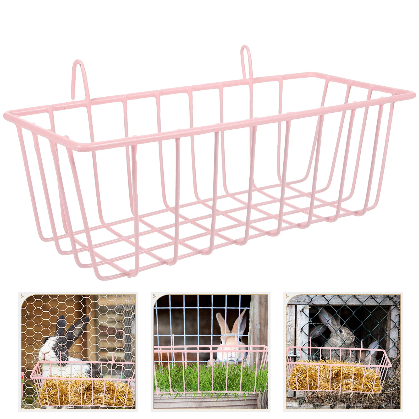Iepure Fân Alimentator Agățat Fân Alimentator Convenabil Bunny Alimentator Iepure Accesoriu Bunny Fân Alimentator Cușcă De Iepure Fân Rack Imagine 5