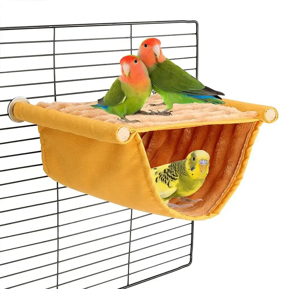 Papagal Lavabil Accesorii Pentru Pervazul ferestrei Detașabil Pat Salau Cald Hamac Cuibul de Companie Cușcă de Hamster Multi-color Imagine 5