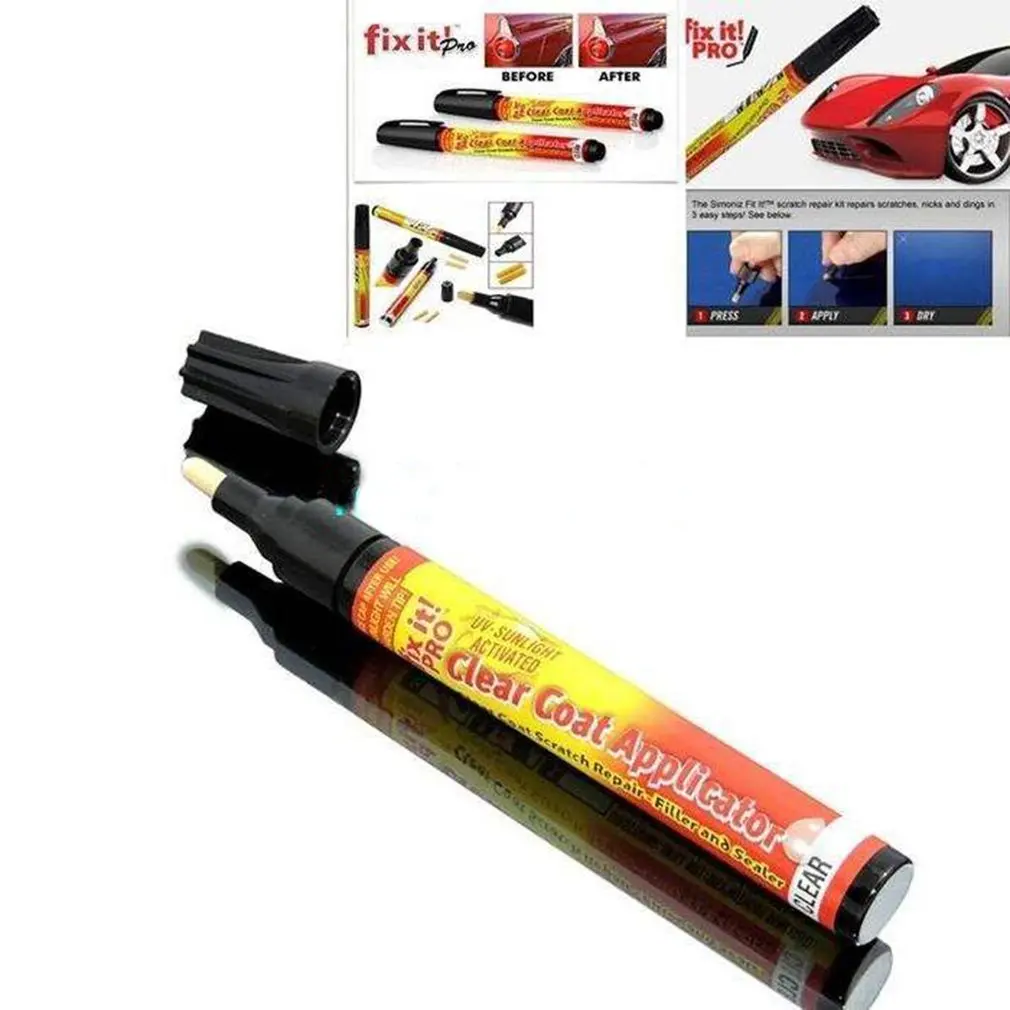 Vopsea Auto Pen Tub De Aluminiu Masina Umple Stilou Vopsea Auto Zero Reparații Pen General Vehicul Plin De Culoare Universal Imagine 1