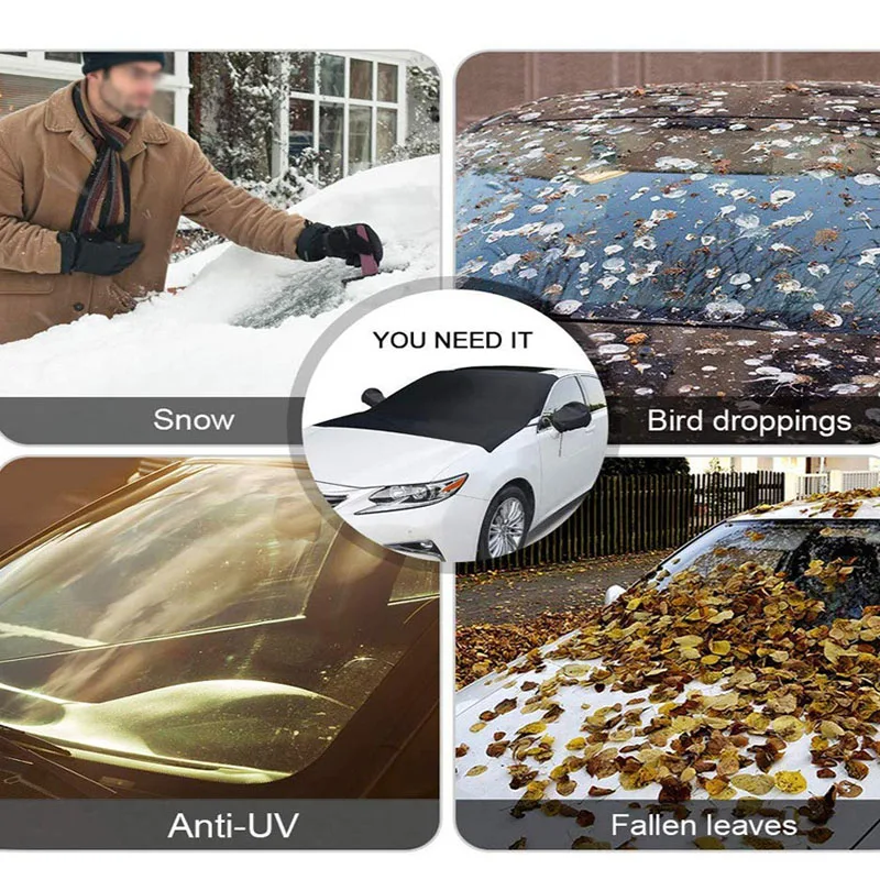 Carsnow acoperi fața acoperire pentru GAC ea6 snowprotection izolare termică nuanta de protecție Solară eoliană Îngheț prevenirea accesorii auto Imagine 1