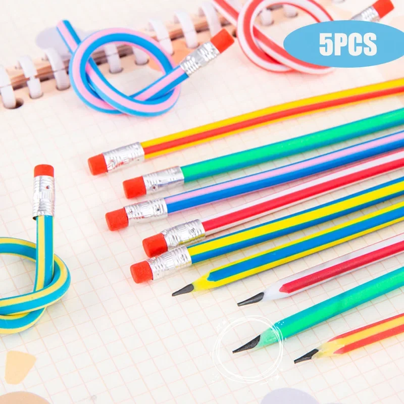 5PCS/set HB Drăguț Creioane Amuzante Moale Creion cu Radieră Scris Pictura Rechizite kawaii Cadou de Papetărie pentru Tineri Studenți Imagine 0