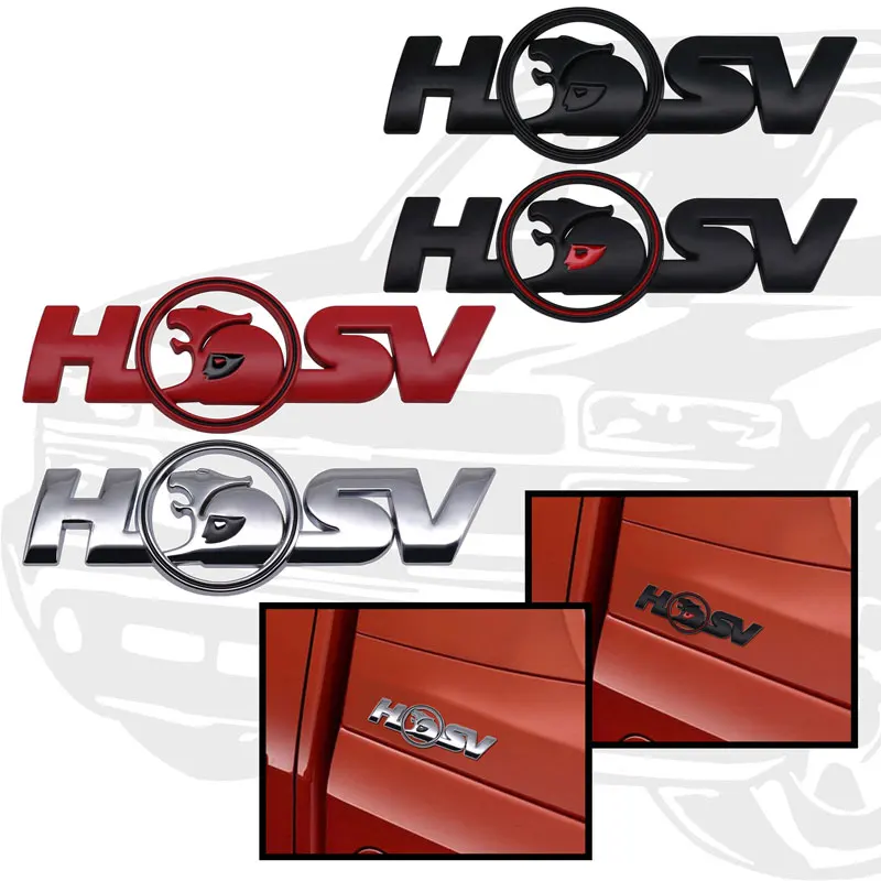 3D Metal HSV Styling Insigna Logo-ul Masina din Spate Emblema Portbagaj Autocolant Accesorii Auto Decal Pentru Holden Auto Imagine 0