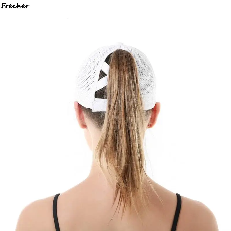 Ochiurilor De Plasă Respirabil De Tenis Capac Iute Uscat Parul Lung Capace Femei De Sport În Aer Liber Pălării De Bumbac Confortabil Casquette De Agrement Golf Hat Imagine 1