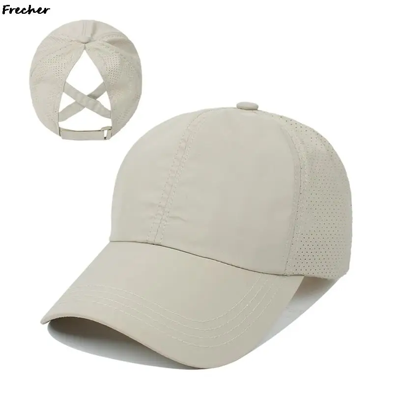 Ochiurilor De Plasă Respirabil De Tenis Capac Iute Uscat Parul Lung Capace Femei De Sport În Aer Liber Pălării De Bumbac Confortabil Casquette De Agrement Golf Hat Imagine 5