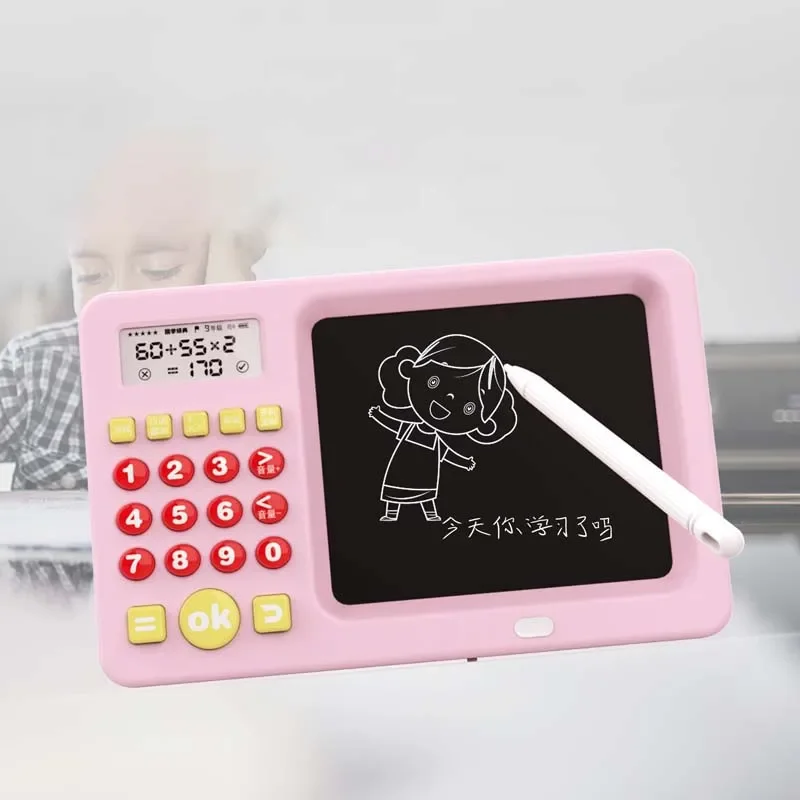 USB Desen engleză Matematică Comoara de Formare Scrisul Bord Copii de Învățare LCD spaniolă Calculator Aritmetica Mentală Mașină Imagine 0