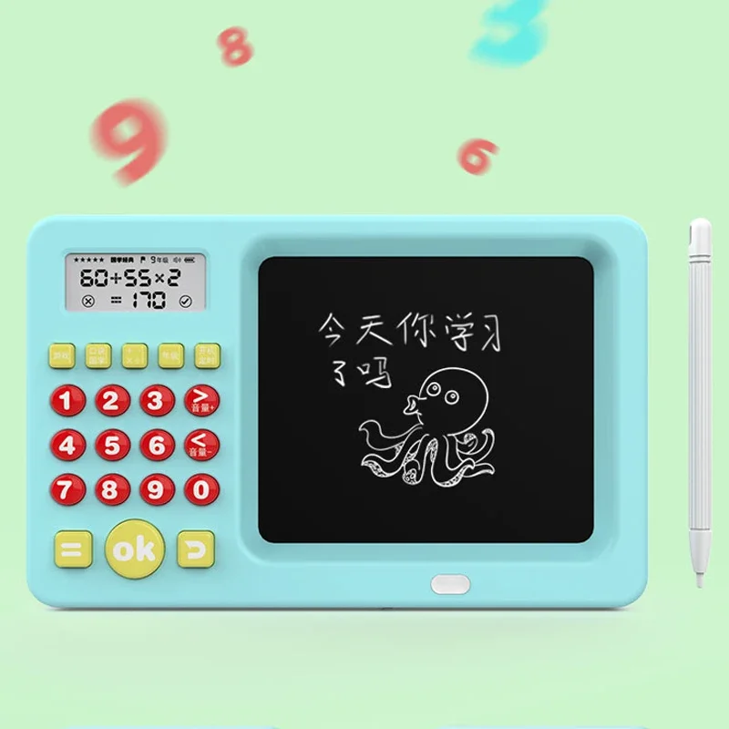 USB Desen engleză Matematică Comoara de Formare Scrisul Bord Copii de Învățare LCD spaniolă Calculator Aritmetica Mentală Mașină Imagine 1
