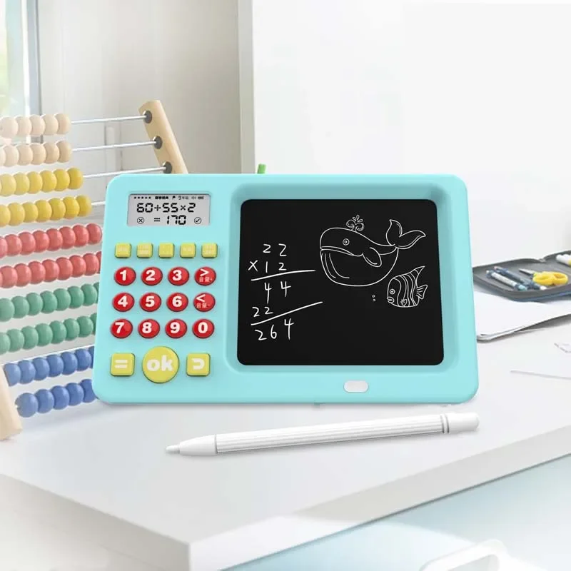USB Desen engleză Matematică Comoara de Formare Scrisul Bord Copii de Învățare LCD spaniolă Calculator Aritmetica Mentală Mașină Imagine 2