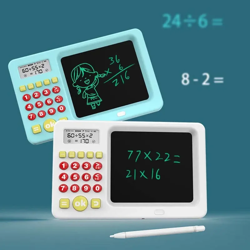 USB Desen engleză Matematică Comoara de Formare Scrisul Bord Copii de Învățare LCD spaniolă Calculator Aritmetica Mentală Mașină Imagine 3
