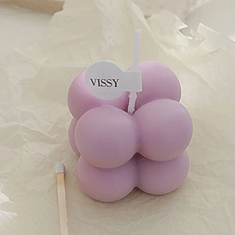 Mici Parfumate Mini Cube Balon în Formă de Lumânări de Ceară pentru Casa Dormitor Nunta Festival Decor Petrecere Imagine 2