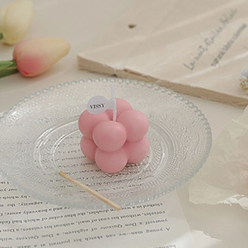 Mici Parfumate Mini Cube Balon în Formă de Lumânări de Ceară pentru Casa Dormitor Nunta Festival Decor Petrecere Imagine 4