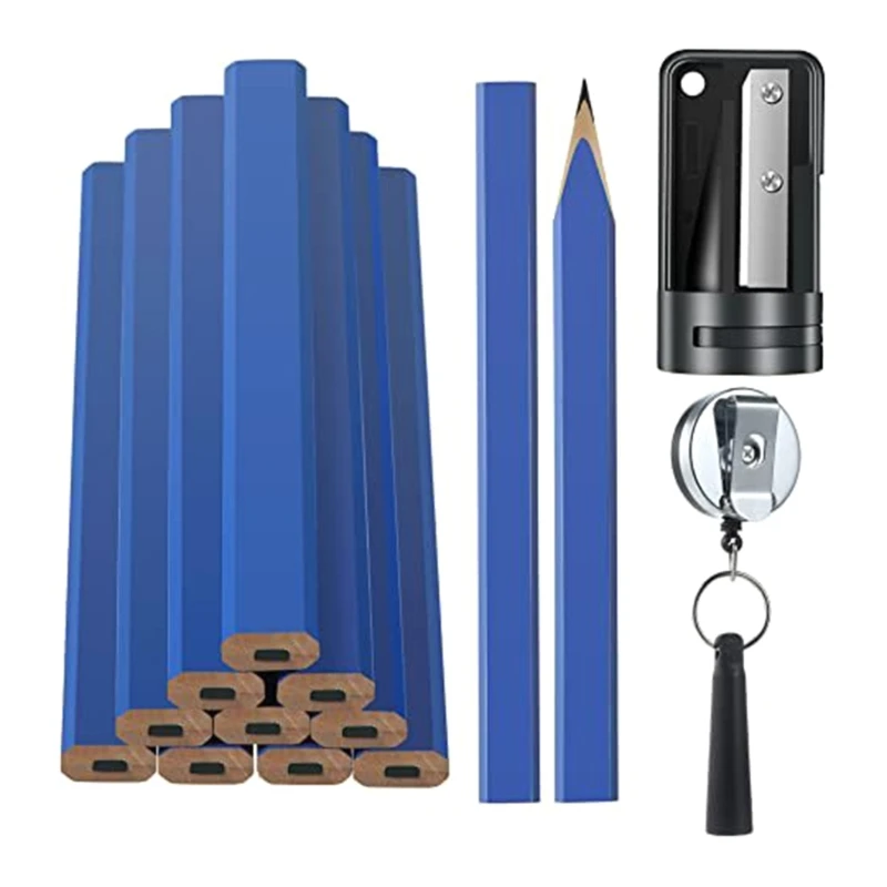 Dulgher Creioane,Greu de prelucrare a Lemnului de Construcție Creioane Grele Ascutitoare Creion pentru Contractor Imagine 3