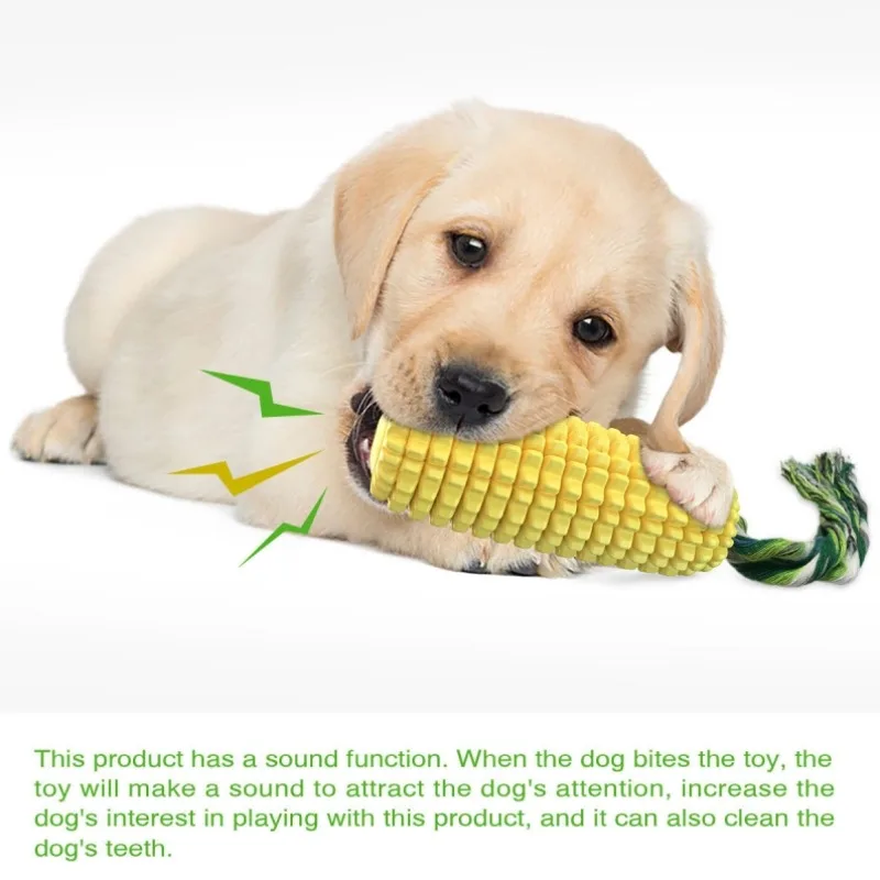 Consumabile Pentru Animale De Companie De Porumb Sunet Câine De Aerisire Jucării Rezistent La Rupere A Dintilor De Slefuire Bastoane Câine Jucării Accesorii Pentru Animale De Companie Imagine 3