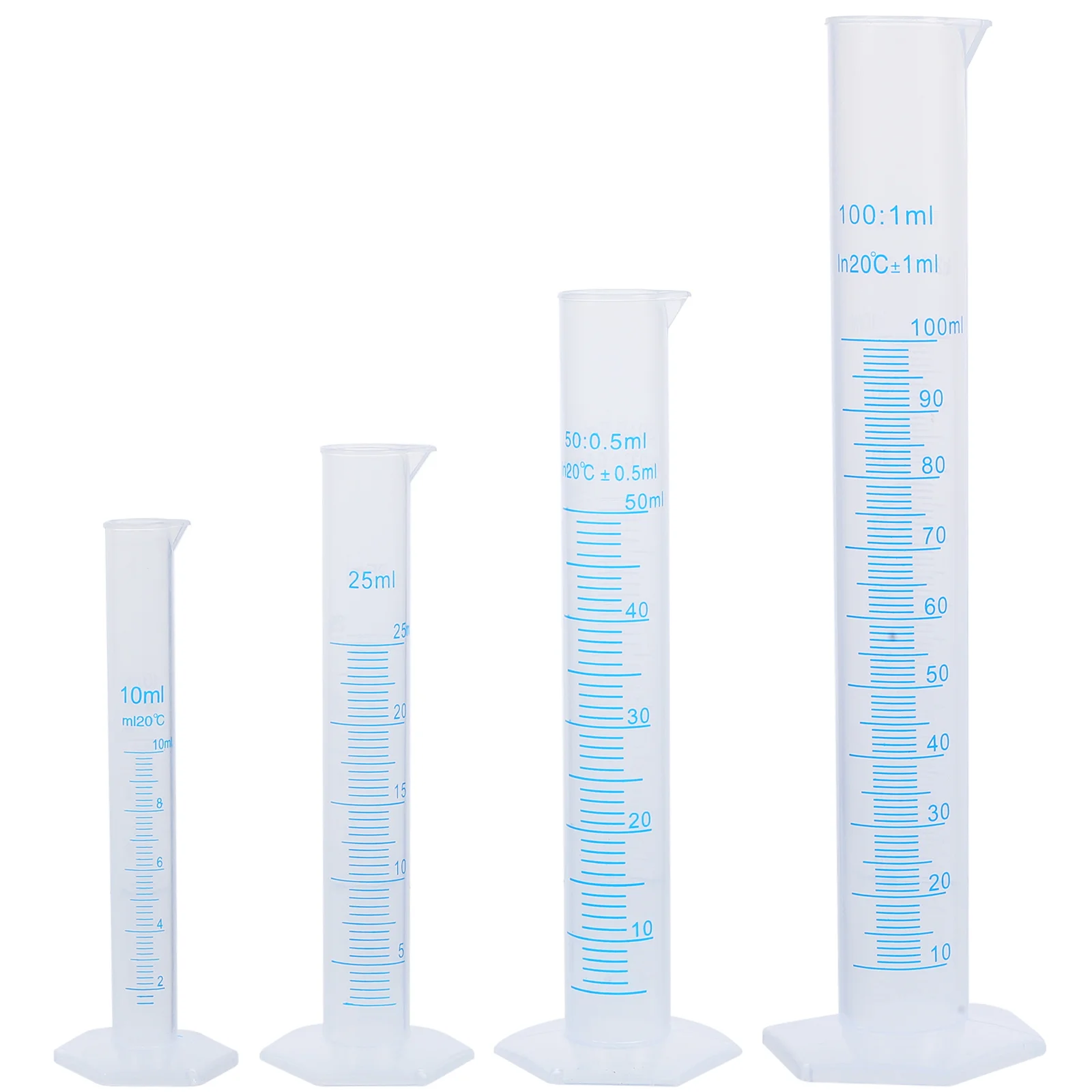Transparent De Măsurare Din Plastic Cilindru Gradat Din Plastic Measuri Proces De Testare Lichid Tub De Laborator Instrument / / / Imagine 4