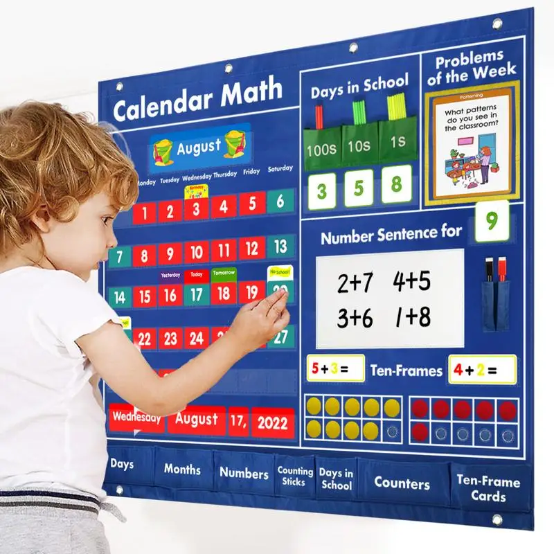 Buzunar Diagramă De Clasă Educative Matematica Clasa Calendar Ajutor În Predare Învățământ Portabil Materiale Didactice Pentru Gradinita Imagine 0