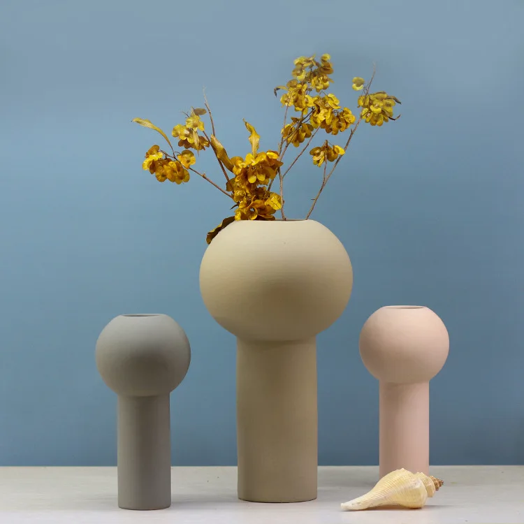 Nordic Instagram Decor În Stil Mare Tub De Vaza Ceramica Creative Acasă Decorative De Flori Container Imagine 2