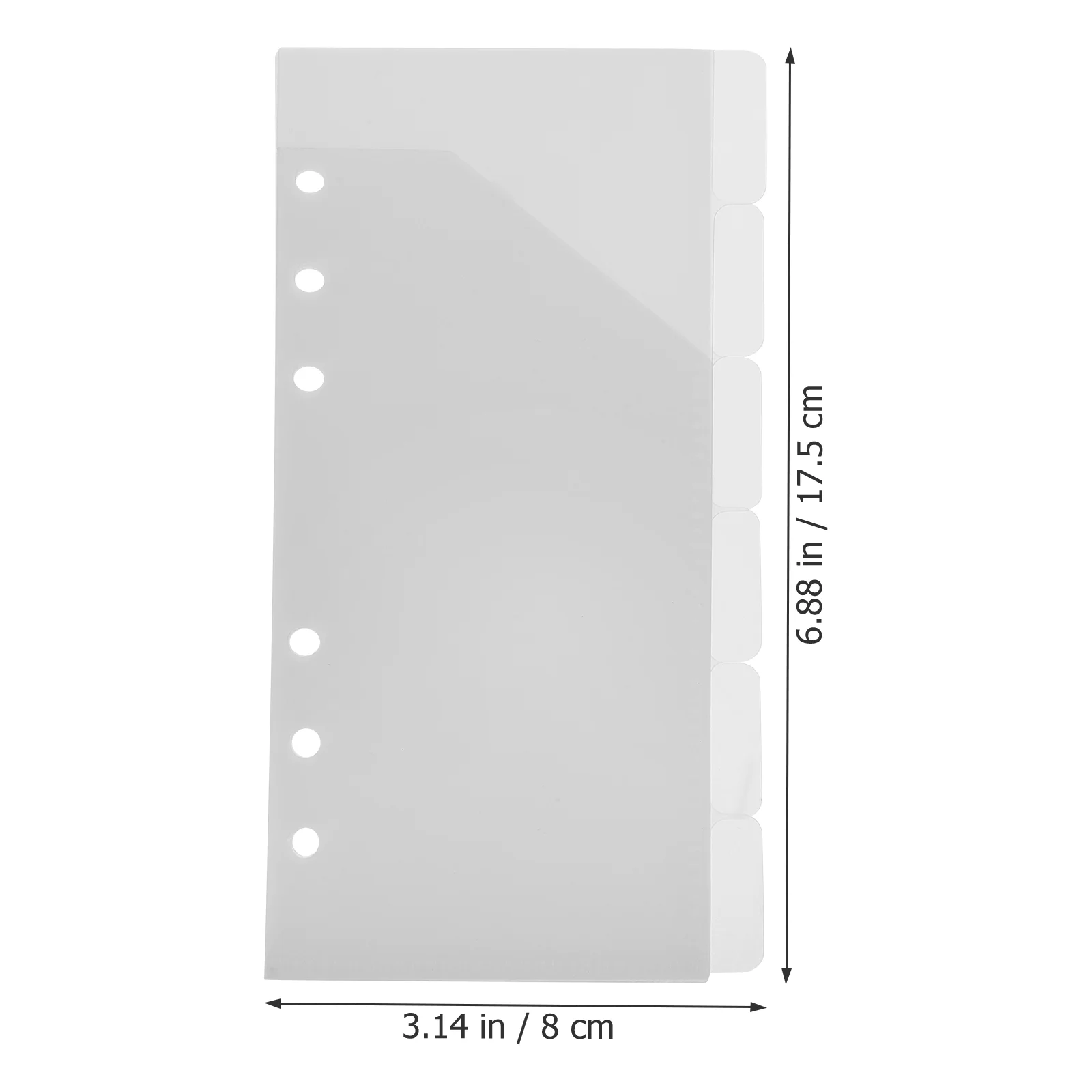 Lovit Liant Bani de Buzunar Budget Index Separator de Pagină volante Carte de Accesorii Notebook Folder Clipuri Gaura Husă Pp Saci Imagine 3