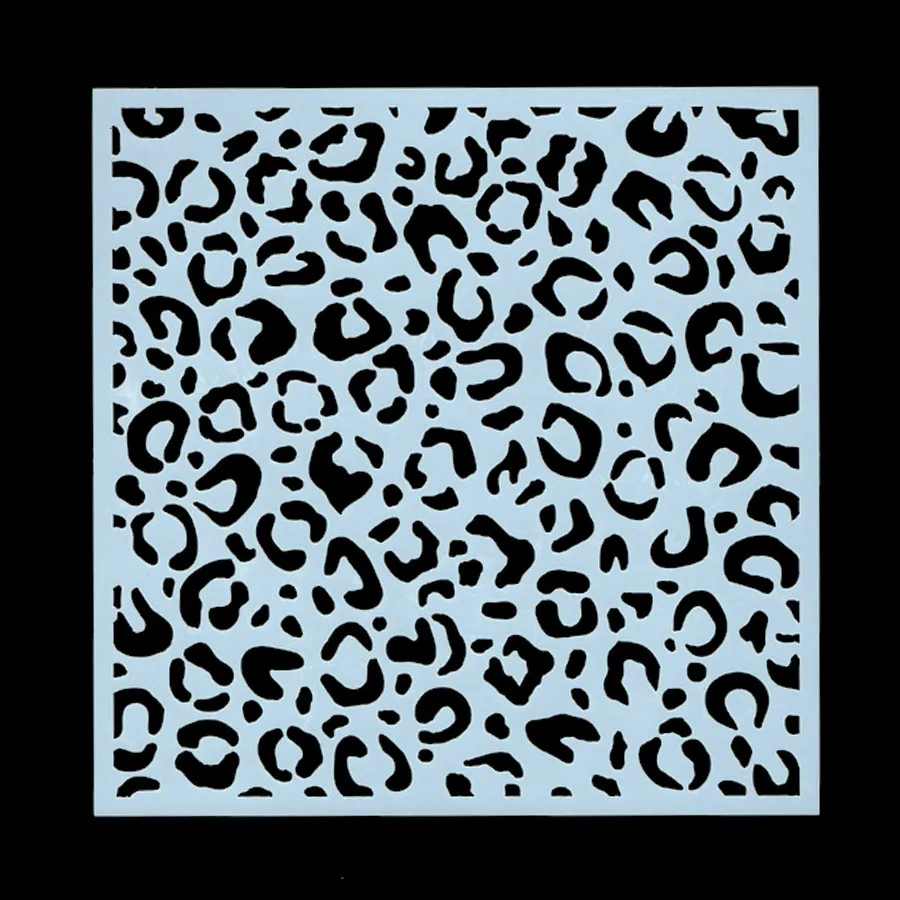 4buc Leopard de imprimare de Stratificare Șabloane pentru Diy album/album foto Decorative Relief colorat,pictura stencil,decor acasă Imagine 2