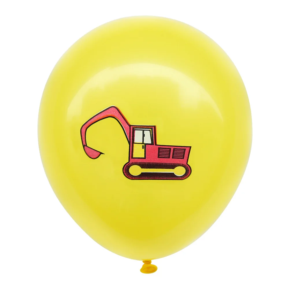 10buc 12 Inch Construcția Vehiculului Tractor Excavator Balon Petrecere de Ziua Balon Latex Decorare pentru Copii de Jucarie Cadou Imagine 2