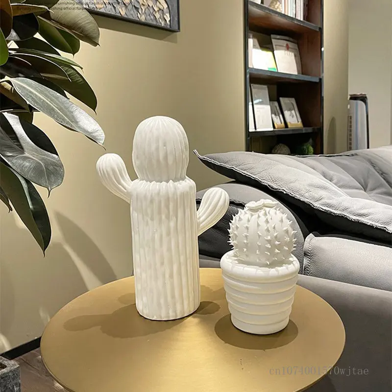 Nordic Ceramice Cactus Ornamente în Formă, Lumină și Creație de Mobilier, Dormitor, Camera de zi, Desktop Decor Imagine 1